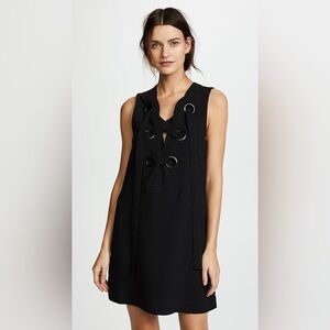 Lace Up Front Dress - English Factory